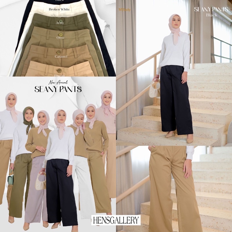 Mylady Hijab SEANY Pants Myladyhijab Original Seani biscuit caramel broken white natural olive army 