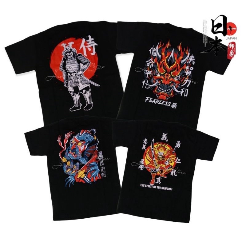 KAOS ANAK TANGGUNG ONE PIECE LUFFY SAMURAI JEPANG GUNDAM / BAJU ANAK DEKENGAN PUSAT JUNIOR KIDS MURAH