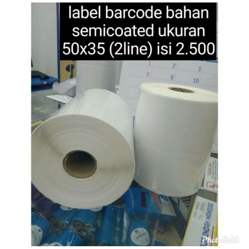 

Lebel Barcode Ukuran 50x35mm