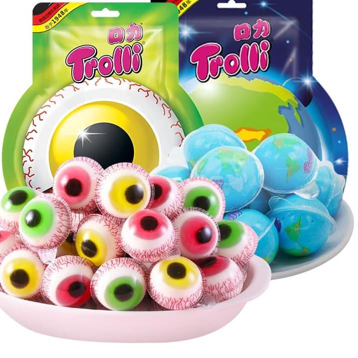 

Ready✤ ⚡COD⚡ Trolli HALAL Bola Mata Gummy Permen Trolly Jelly Gummi HALAL (1PCS)Trolli Earth Plan Chewy Gummy - Permen Trolly Jelly Gummi Viral Marshmallow Jelly 87
