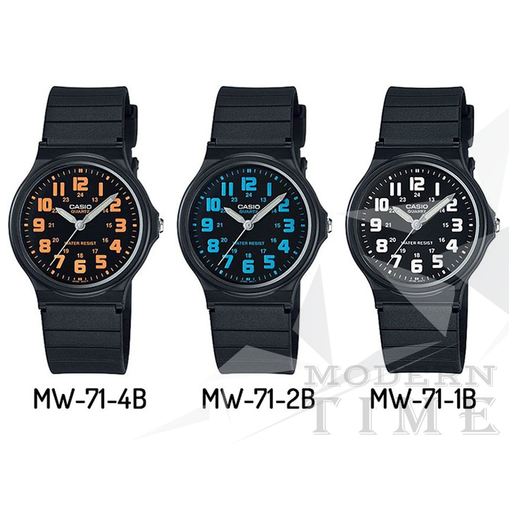 Casio Original MQ-71 Series - (Unisex - Analog - Strap - Karet) Tanpa Kotak Mika