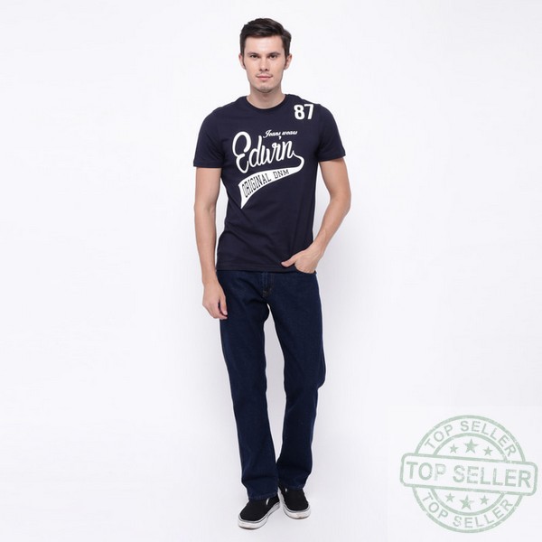 (Celana Murah) Edwin Celana Jeans Reguler Fit Pria Panjang Dark Blue Vegas 05 - Navy, 28 |DXT
