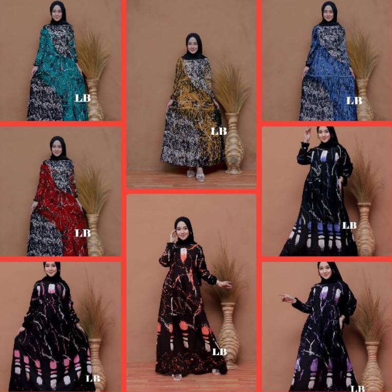 GAMIS RAYON TUWILL MURAH || GAMIS SYAR'I ||GAMIS RAYON MOTIF   || GAMIS VANESSA ANGEL ▫ CF.25Au22ᴳ