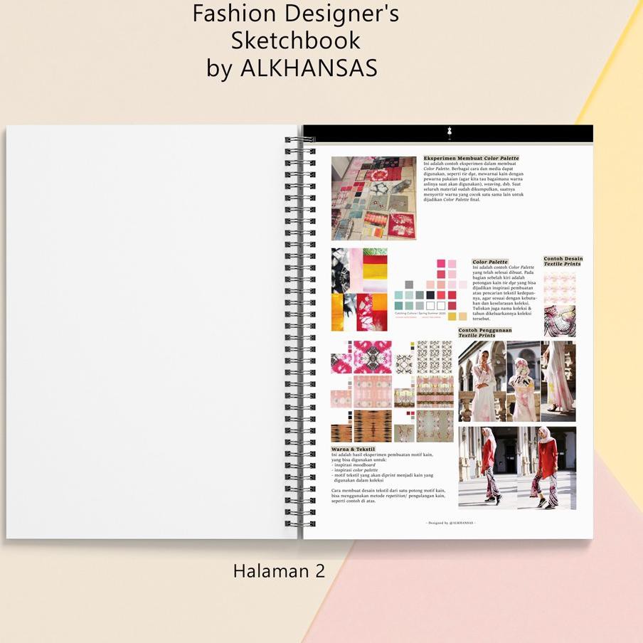 Koleksi Terbaru Buku Gambar Fashion Designer Fashion Designer S Sketchbook By ALKHANSAS Volume