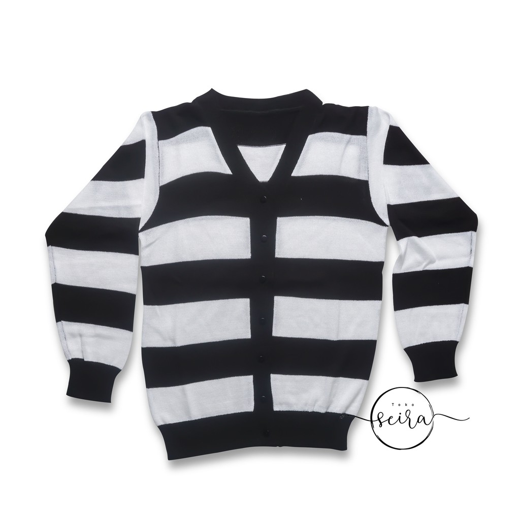 [BISA COD] Cardigan Rajut Halus Wanita Zebra