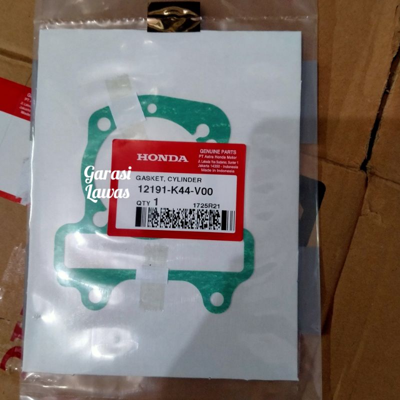 12191-K44-V00 Gasket cylinder original AHM Honda beat fi esp packing boring ori beat pop paking blok