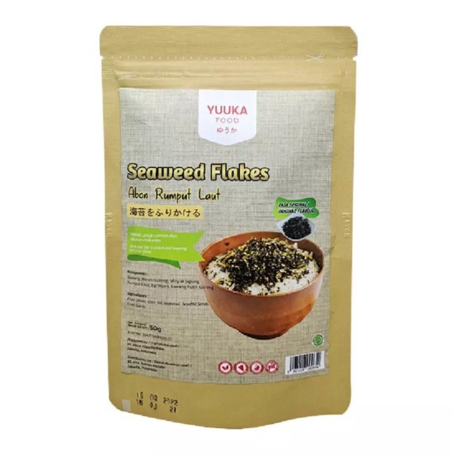 

ABON- YUUKA FOOD ANTI GTM ABON RUMPUT LAUT ORIGINAL (SEAWEED FLAKES) 50GR -MAKANAN-KERING.