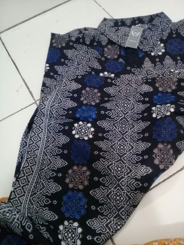 Kemeja Batik Prada Dewasa Lengan Panjang Jumbo