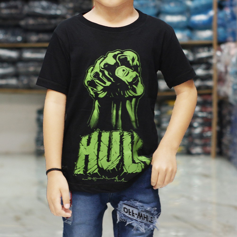  Hulk  Superhero Marvel Avenger kaos  anak  perempuan 