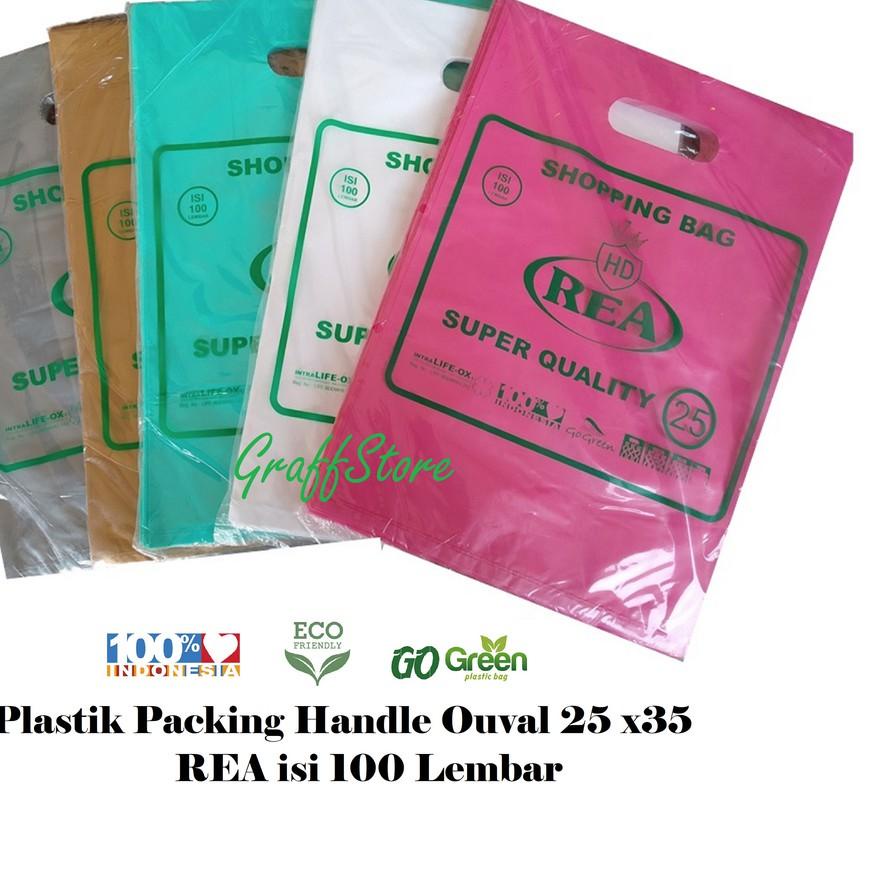 

Grosir Kantong Plastik HD Plong 25x35 isi 100 lembar merk REA