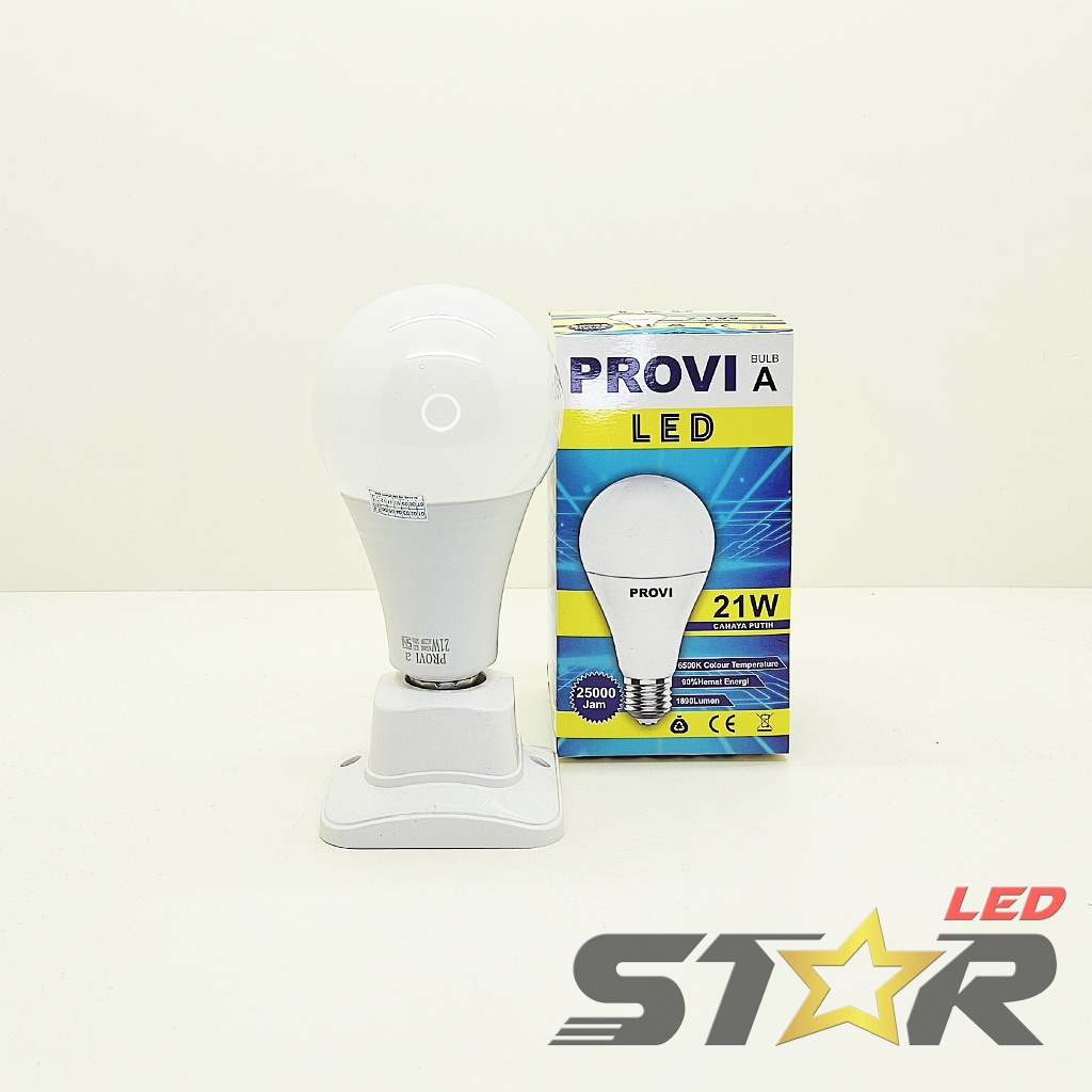 LAMPU PROVI LED Bulb A 12 WATT 15 W 18 W 21 W MURAH HMAT ENERGI AWET TAHAN LAMA STAR LED