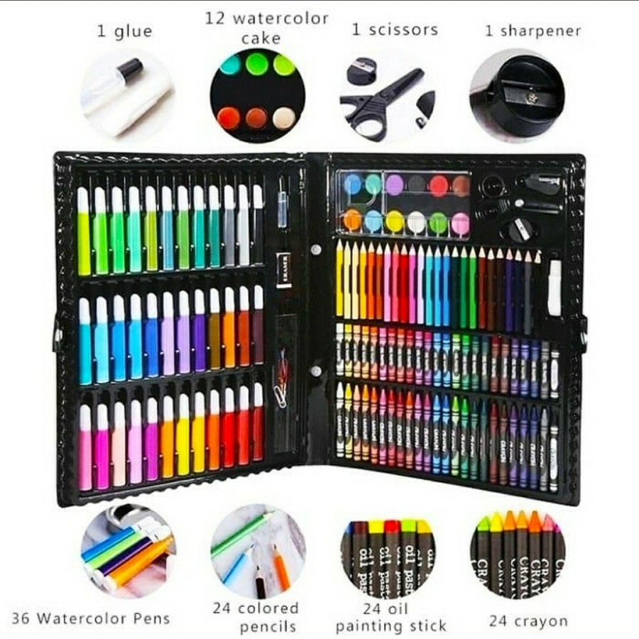 [ Cinicini ] Crayon Art SET Pensil Warna Crayon SET [ 150 ]