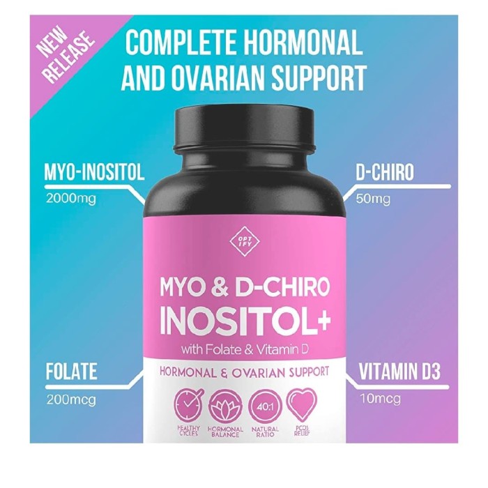 PROMO Optify Myo-Inositol and D-Chiro Inositol Plus Folate & Vitamin D PCOS