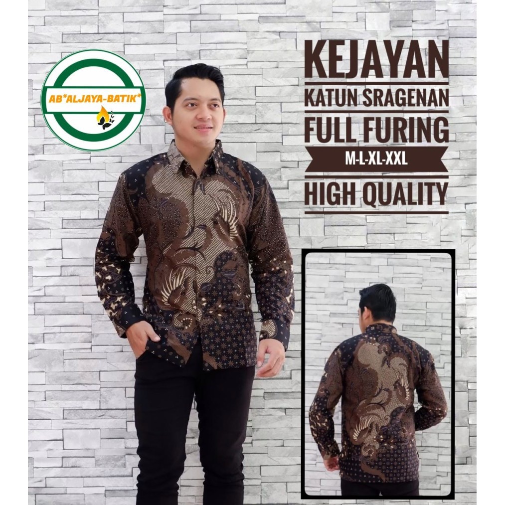 Kejayan Kemaja Batik Pria Panjang Full Furing by Aljaya Batik