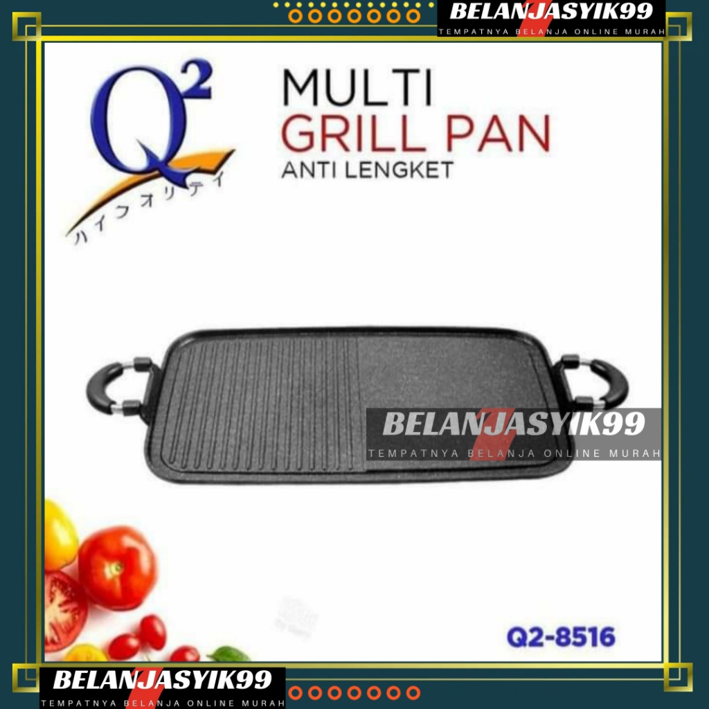 MULTI GRILL PAN Q2 8516 TEMPAT PANGGANGAN GRILL BBQ / PEMANGGANGAN MULTIGRILL PAN Q2-8516