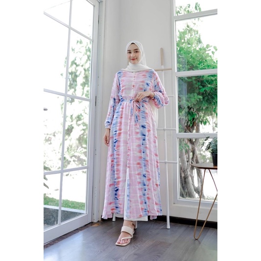 RAIN MAXI (ld104, pjg 133) - Gamis Busui Tie Dye