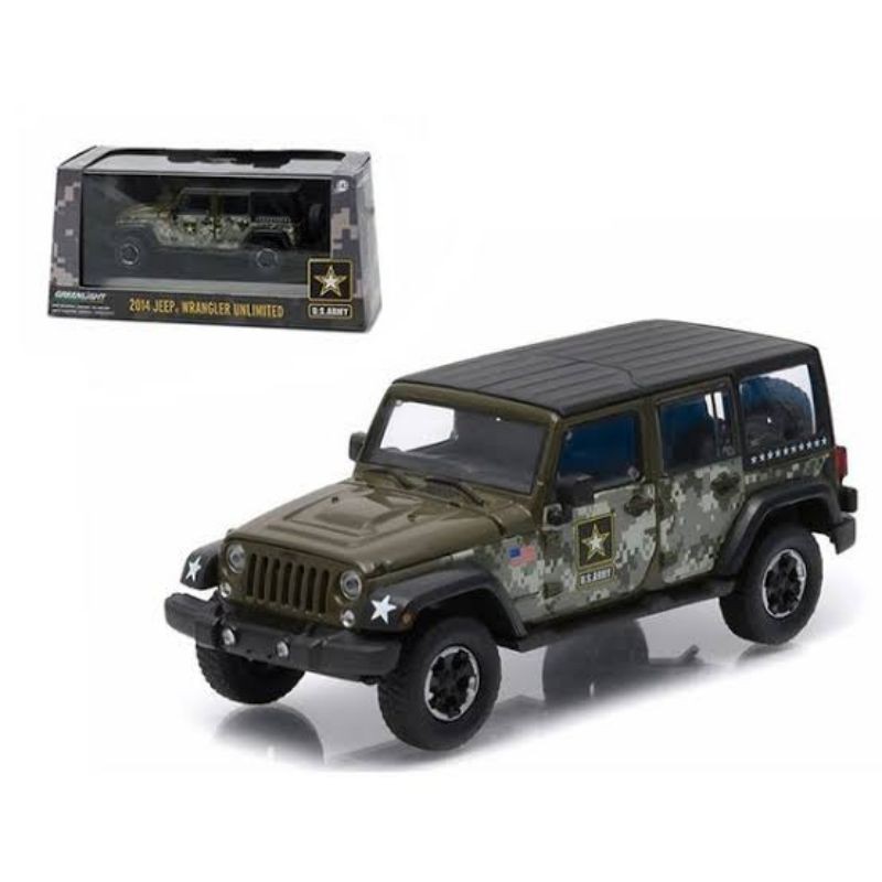 diecast greenlight 2014 jeep wrangler unlimited 1 43