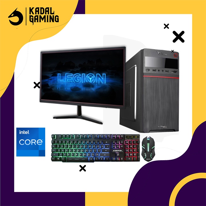 PC OFFICE INTEL CORE I5 2500 RAM 8GB KOMPUTER CPU FULLSET LAYAR KASIR CLIENT UNBK