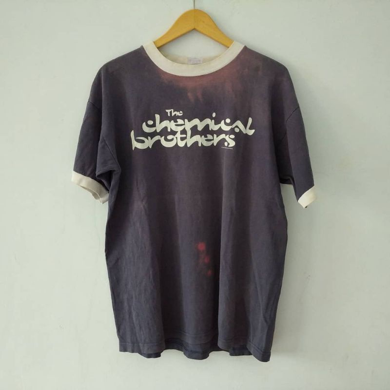 baju kaos band second vintage rare official the chemical brothers electronic music dubstep post