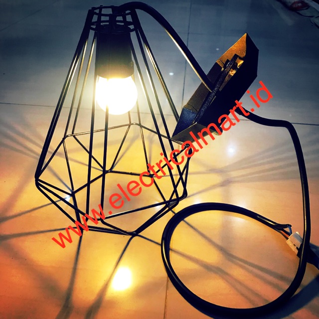 Lampu Gantung Diamond Industrial Black