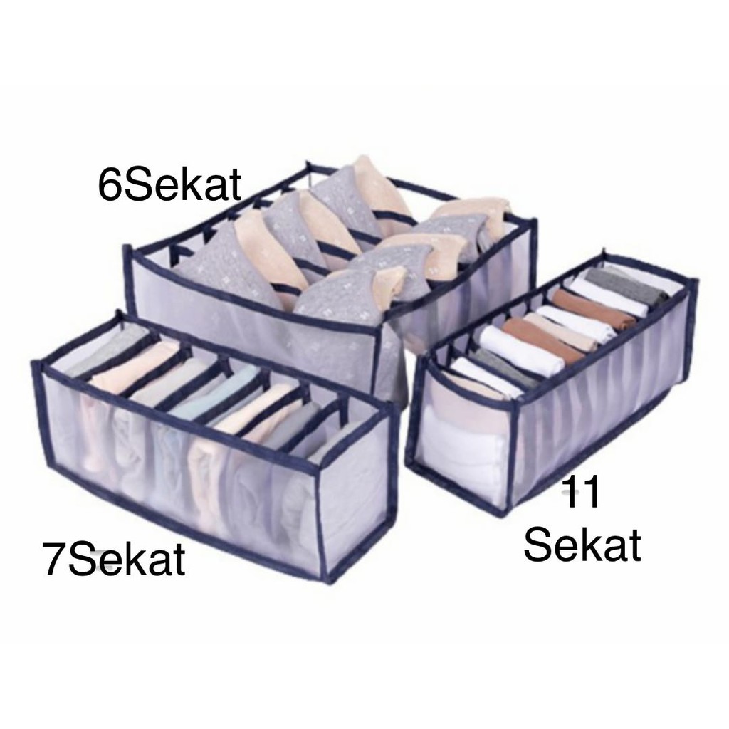 Tempat Penyimpanan BH Celana Dalam Kaos Kaki Organizer Bag