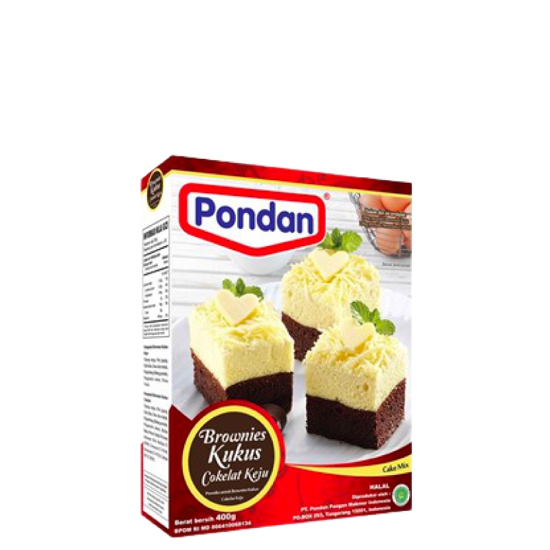 Jual Pondan Brownies Kukus Coklat Keju Tepung Premiks 400 gr Shopee