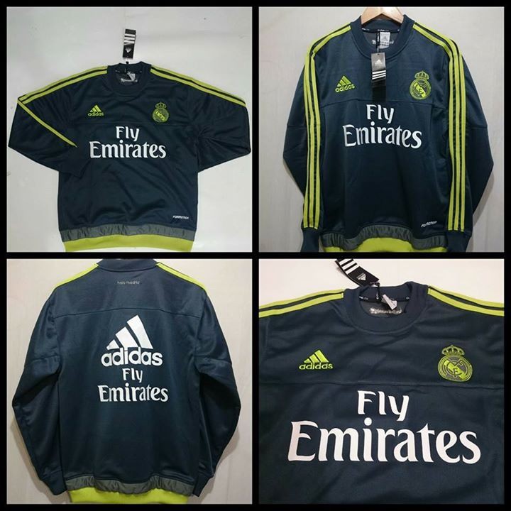 Sweater Training Real Madrid 2016 Grey home away MURAH MERIAH