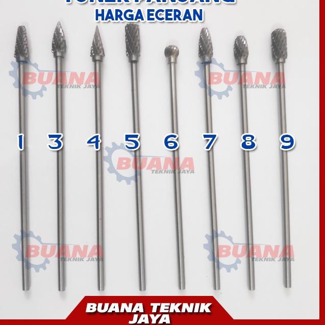 9p KBZ0 Mata Tuner Panjang / Mata Tuner Porting / Long Cuner 3x100mm ZY Terlaris￣