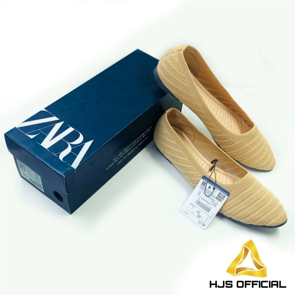 Sepatu Wanita Zara FlatShoes Sepatu Flat Cewek Sepatu Wanita Terbaru Sepatu Kerja Wanita Sepatu Flat Zara Fashionable Model Ballerina