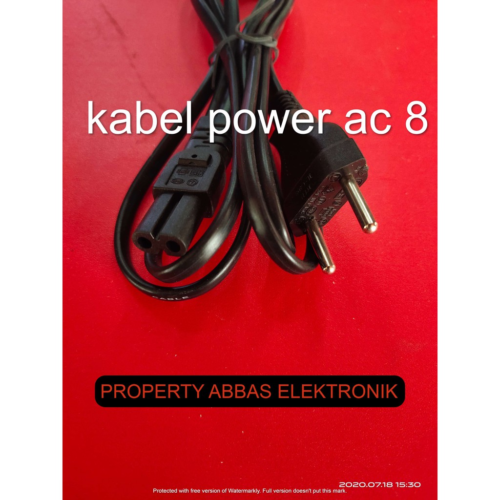 kabel power ac cord 8 compo tv samsung lg
