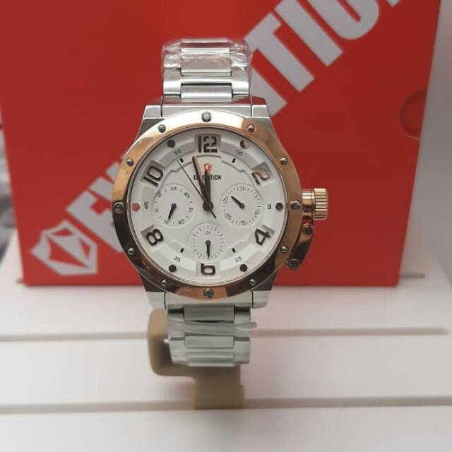 JAM TANGAN WANITA EXPEDITION E6381B ORIGINAL SILVER ROSEGOLD