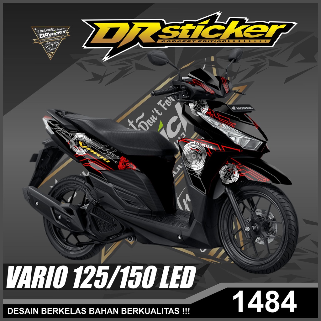 Dekal Sticker VARIO 125/150 LED Full Body Stiker Skotlet VARIO Desain Technologi Stiker full body VA