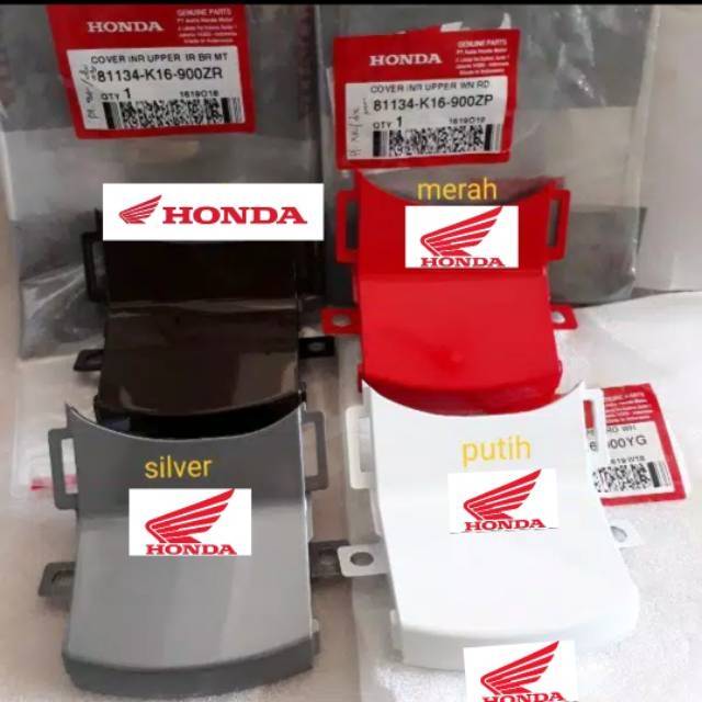 K16 Cover Inner Upper Scoopy F1 K16 Stater Halus & Kasar hitam putih silver merah gold coklat cream