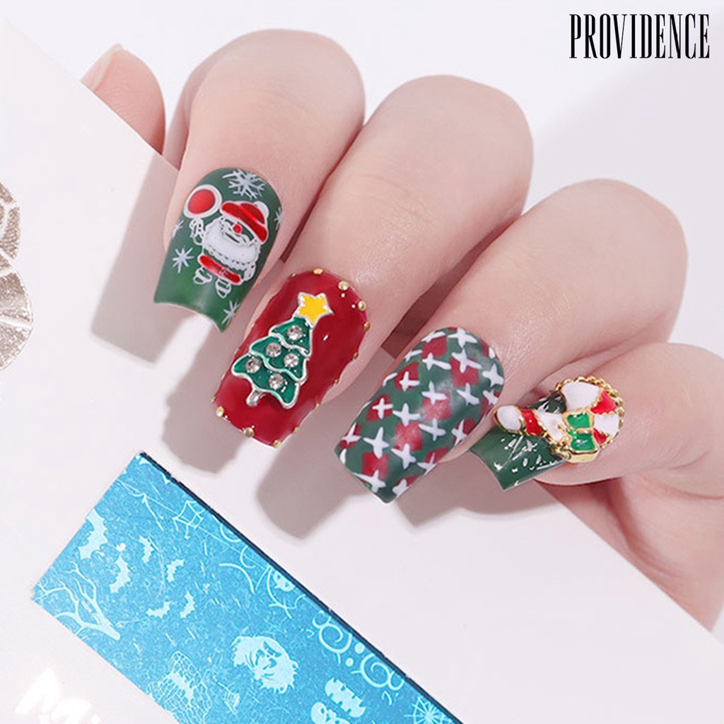 Providence Christmas Nail Art Stamping Template Tree/Snowflake/Snowman Print Image Plate