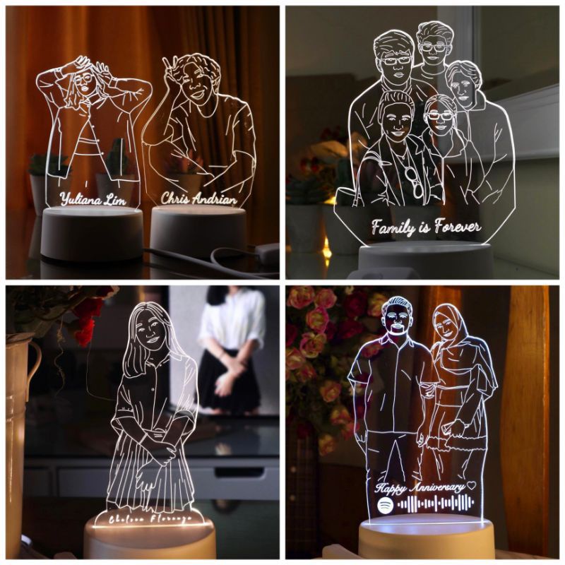 

Kado ulang tahun kado wisuda kado anniversary kado pernikahan kado pacar lampu hiasan plakat custom
