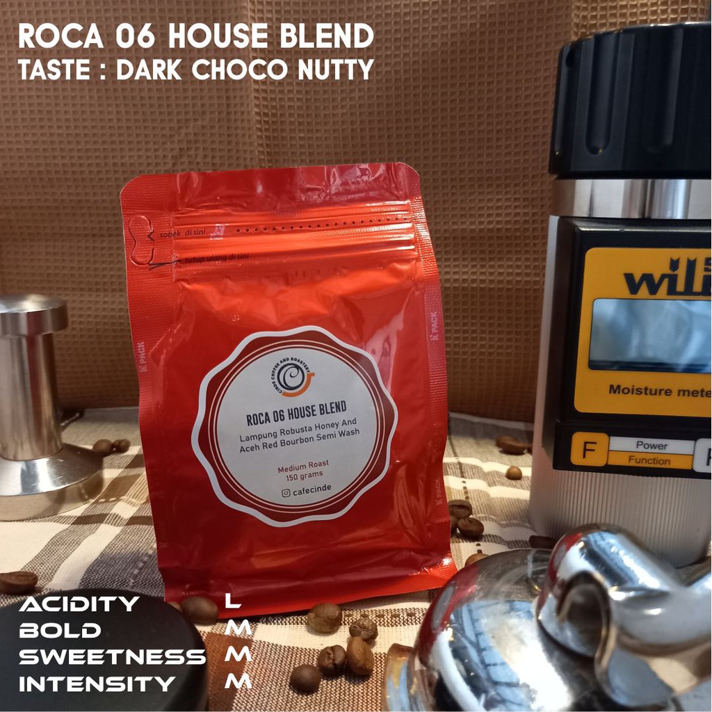 

COFFEE HOUSE BLEND ROBUSTA-ARABICA ROCA 06 150 GR