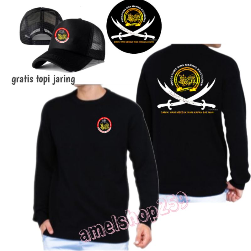 kaos tangn panjng macan Ali + bonus topi
