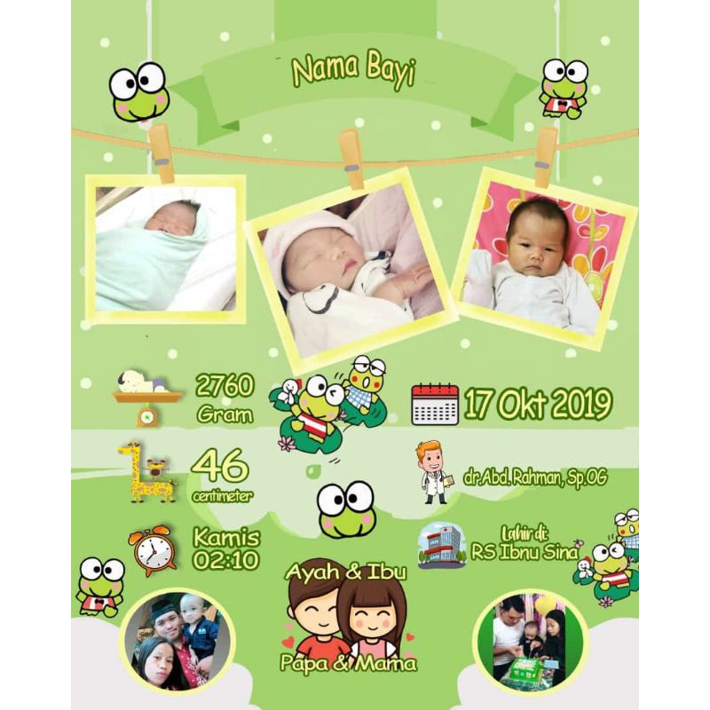 Biodata bayi keroppi (edit & soft file)