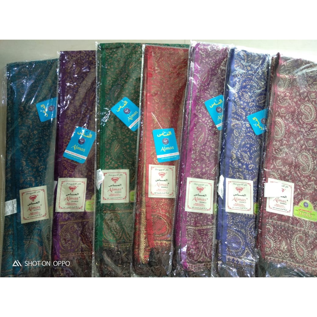 SORBAN ALMAS SHAWL PREMIUM QUALITY SORBAN BATIK WARNA