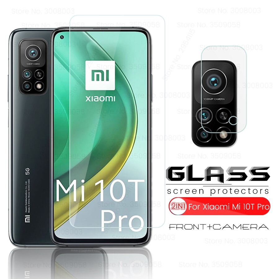 Pelindung Layar Tempered Glass Xiaomi Mi 10T + Pro 2 in 1