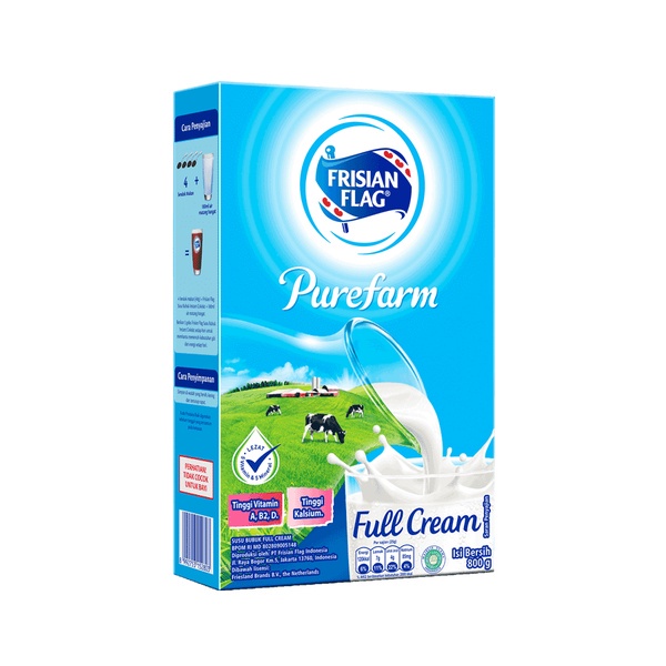 

FRISIAN FLAG SUSU BUBUK PUREFARM FULL CREAM 400GR