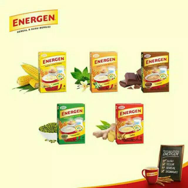 

Minuman Energen Sereal isi 5 dan isi 10
