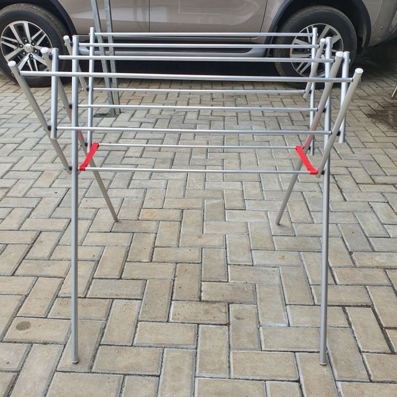 Jemuran Baju / Pakaian / Handuk Aluminium Warna - 100 Cm