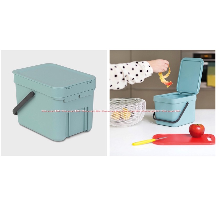 Brabantia Organiser Waste Your Way 3L Sort &amp; Go Tempat Tong Sampah Trash Rubbish Can Brabantia Tosca Toska