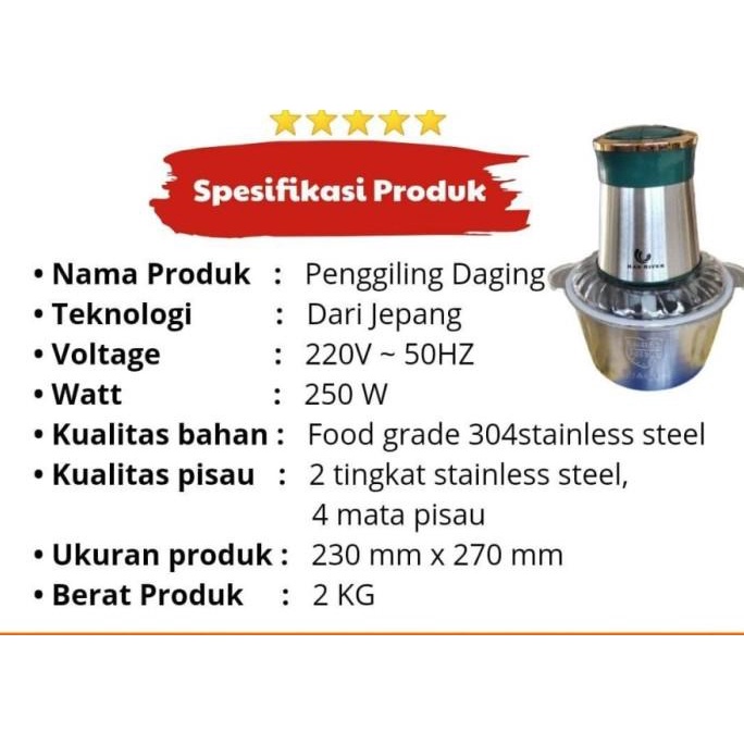 Magic Blender Mesin Penggiling Daging Serbaguna Blender