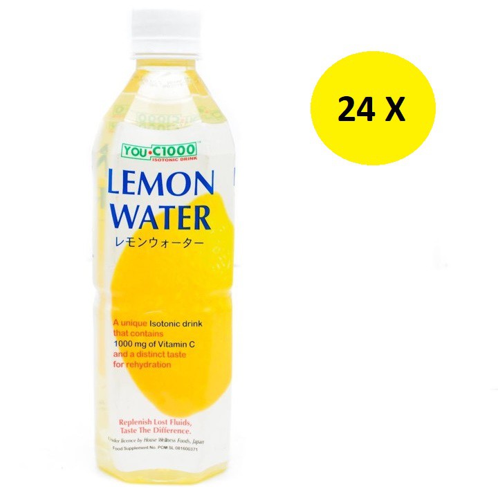 Jual You C1000 Isotonic Drink Lemon Water Botol 500 Ml X 24 1 Box Indonesia Shopee Indonesia