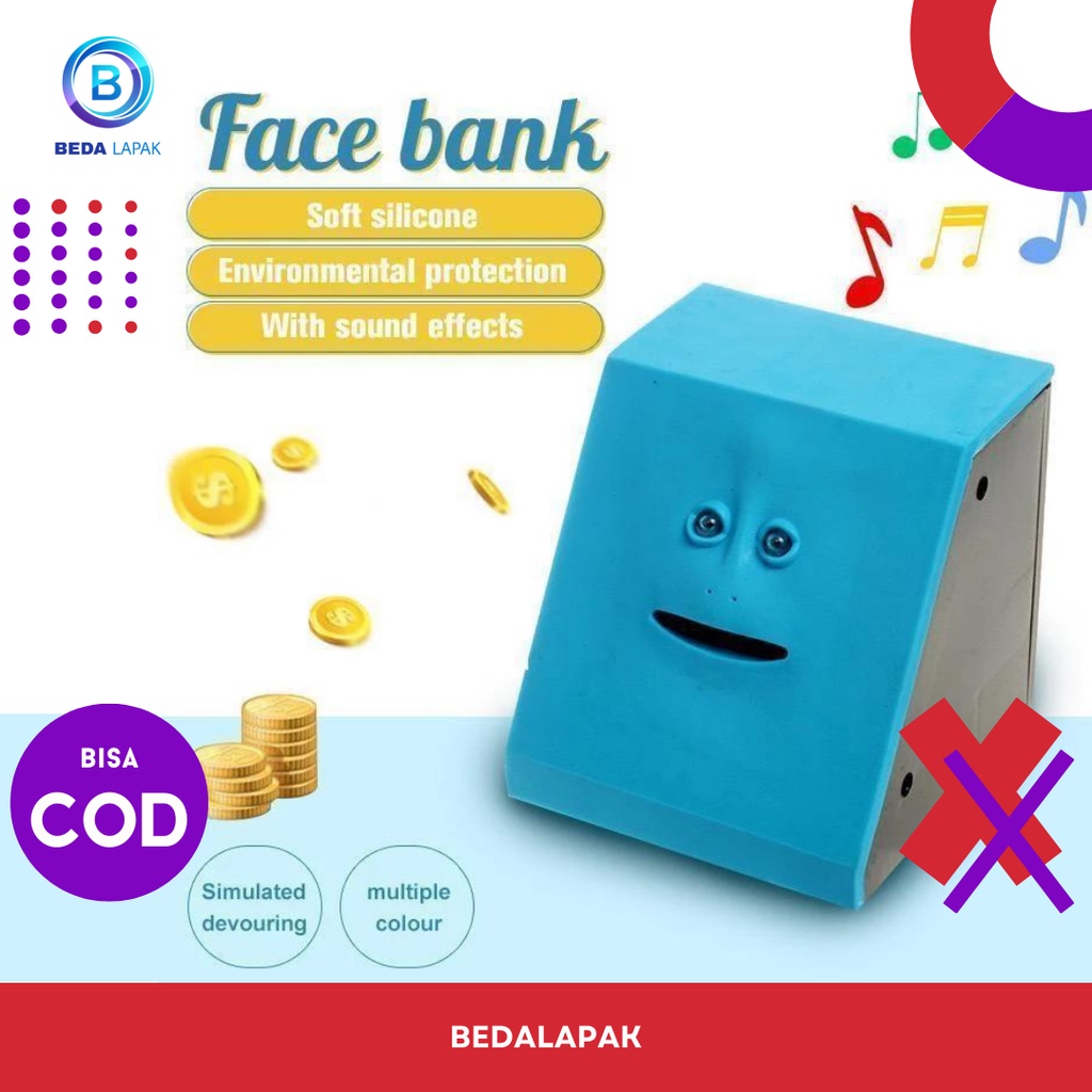 Celengan Anak Unik Lucu Aesthetic Koin Otomatis Mini Estetik Piggybank Facebank