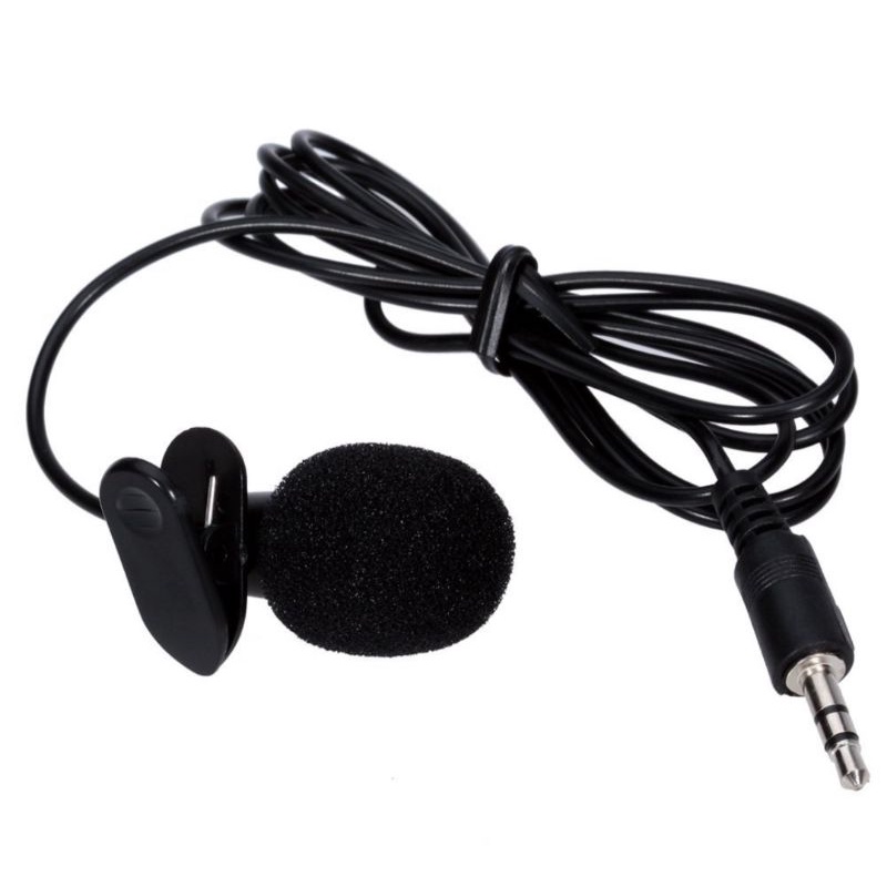 PAKET MICROPHONE MIC CLIP ON VLOG YOUTUBER 3.5MM JACK SPLITTER HEADSET RECORDING