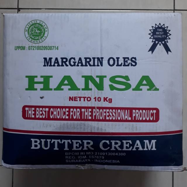 

Buttercream merk HANSA kemasan 1 kg