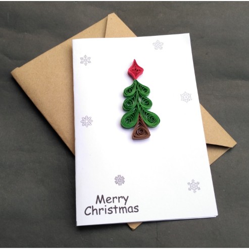 Quilling Card Kartu Ucapan Christmas Card Kartu Natal 04 Shopee Indonesia